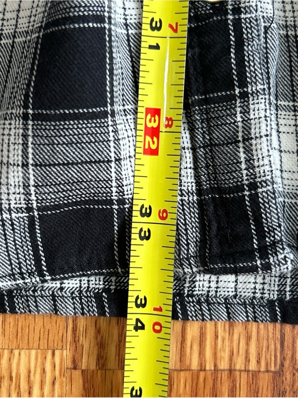 Knox Rose Plaid V-Neck Long Sleeve Button Down Flare Sleeve Comfy Dress Size XL - Picture 8 of 10